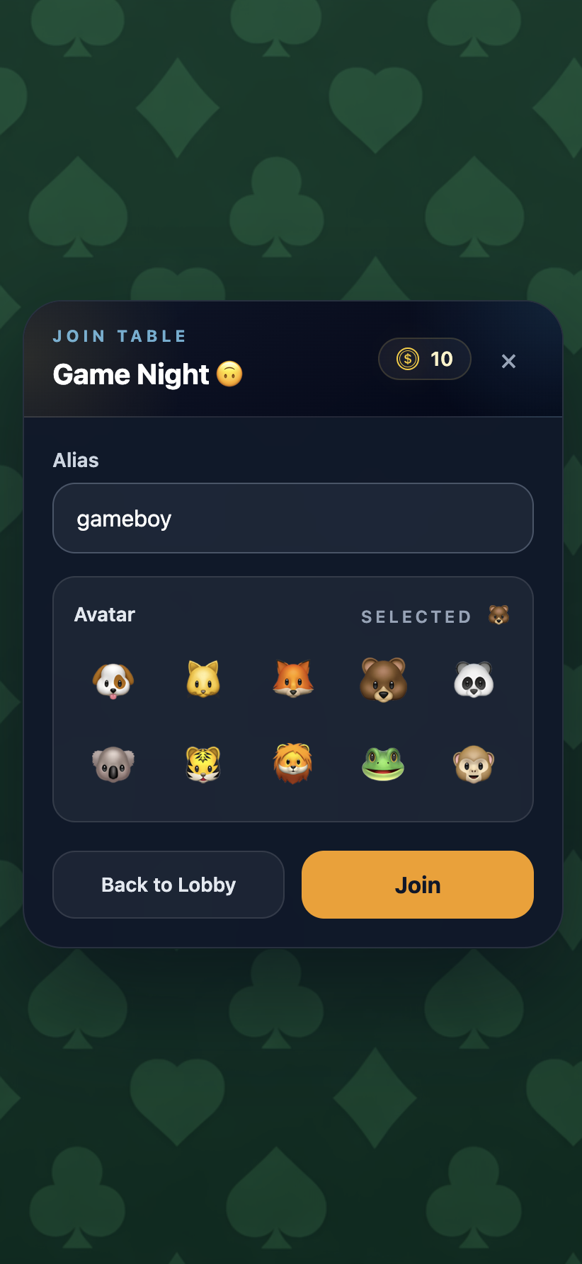 Join room flow in Sevens Royale